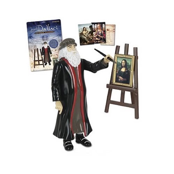 NIB Accoutrements Leonardo Da Vinci Action Figure Item 11520 - Picture 2 of 7
